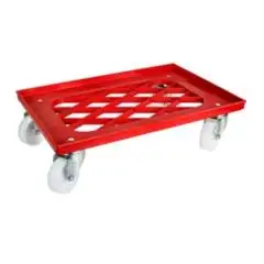 GESCHIRRKORBWAGEN - MOD. CB1449 - Wanne aus ABS - Für Pizzateigkisten 60x40 cm - Abmessungen cm B 62 x T 42 x H 16,5