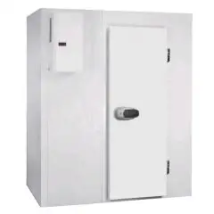 Kühlzelle / Kältemodule - Wandstärke: 7 cm - mit Boden - H 294 - mit 1 Tür: 80 cm x 185 h - ohne Kühlaggregat