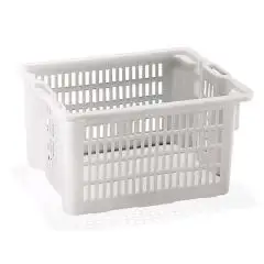 POLYETHYLEN-KORB, GELOCHT - STAPELBAR