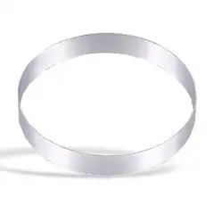 RUNDER TORTENRING AUS EDELSTAHL - HÖHE: 2 cm