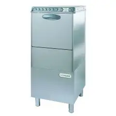 Geschirrspülmaschine - professionelle Ausführung - Edelstahl AISI 304 18/10 - Mod. 4SA - Dreiphasenanschluss - max. Einschubhöhe: 37 cm - Korbmaße (B x T): 50 x 50 cm - Spüldauer: 60" / 120"  - Produktmaße in cm (B x T x H): 59,4 x 63,7 x 133,3