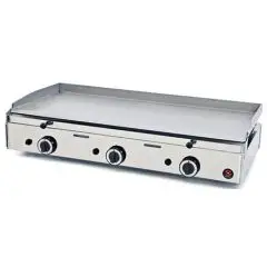 GAS - GRILLPLATTE - TISCHGERÄT - Mod SPG-1001 - Glatte Stahlplatte - Leistung 9300 W - Kochfläche cm B 98,3 x T 39,5 - Produktmaße (BxTxH) cm 102 x 50,7 x 23,4 - CE-Norm