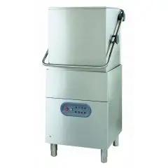 Geschirrspülmaschine - professionelle Ausführung - Edelstahl AISI 304 18/10 - Mod. B 6 1P - max. Einschubhöhe: 43 cm - Korbmaße (B x T): 50 x 50 cm - Spüldauer: 90" / 180" - Produktmaße in cm (B x T x H): 69,5 x 76 x 146