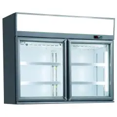 Gekühlter Oberschrank für Tiefkühlprodukte mit kapazität Lt 373 und temperaturen von -22 bis -18 °C Klimaitalia KENAI TOP 145