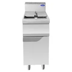 GAS-FRITTEUSE - LINEA COOK - Mod. CV7I4HH - 1 BECKEN: 16 Liter ÖL - UNTERBAU MIT FLÜGELTÜR - Leistung: 13 kW - Produktmaße (B x T x H): 40 X 70 X 108,5 - CE Kennzeichnung