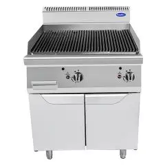 GAS-LAVASTEINGRILL- Mod. CV9I8EH - UNTERBAU MIT FLÜGELTÜREN - Leistung: 18 kW- Produktmaße (B x T x H): 80 X 90 X 114 - CE Kennzeichnung