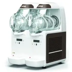 MASCHINE FÜR CREMESPEISEN UND SOFT-ICE - MOD. B CREAM 2 - 2 BEHÄLTER - 1 KOMPRESSOR- FASSUNGSVERMÖGEN: 6 + 6 LITER - Produktmaße in cm (B x T x H): 40 x 48 x 62 - CE-NORM