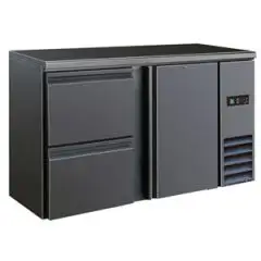 RETROBAR KÜHLSCHRANK FÜR GETRÄNKE - Mod DD 221 UF - Temperatur 0°/+10°C - Kapazität von 315 Litern - Einphasige Stromversorgung V220/1 - Leistung von 320 W - Produktmaße (BxTxH) cm 146,2 x 51,3 x 86 - Gewicht von 89 kg