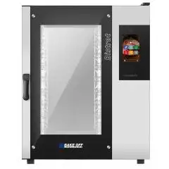 ELEKTRO KOMBI-BACKOFEN MIT HEISSLUFT UND DAMPF, TOUCH-BEDIENUNG - Cod. BISTROT 1065E VISION - GEEIGNET FÜR BÄCKEREIEN UND KONDITOREIEN - Kapazität: 10 Bleche im Format 40x60 cm oder 46x66 cm - Leistung: 15 kW - Anschlusswert: 230/400 V 50/60 Hz - max.Temp
