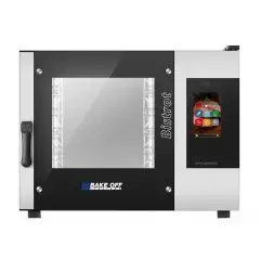 ELEKTRO KOMBI-BACKOFEN MIT HEISSLUFT UND DAMPF, TOUCH-BEDIENUNG - Cod. BISTROT 465E VISION - GEEIGNET FÜR BÄCKEREIEN UND KONDITOREIEN - Kapazität: 4 Bleche im Format 40x60 cm oder 46x66 cm - Leistung: 8 kW - Anschlusswert: 230/400 V 50/60 Hz - max.Tempera