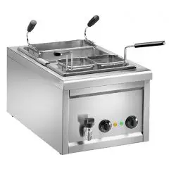 Elektro-Nudelkocher-Tischgerät - Mod CC11 - 1 BECKEN Lt 25 - EINPHASIG 230V - ABMESSUNGEN cm B 40 x T 70 x 34 H - CE-Norm