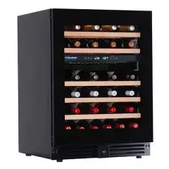WEINKÜHLSCHRANK - Mod EY46I2VD NL - Belüftet - Temperatur +12/+20 / +2/12 °C - 1 Glastür - Struktur aus lackiertem Blech - Bruttokapazität von 148 Litern - Nettokapazität von 143 Litern - Leistung 95 W - Einphasige Stromversorgung 220/50 Hz - Produktmaße 