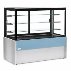 Hei&szlig;e Vitrine &ndash; Mod KRISTALL HOT &ndash; Bel&uuml;ftet hei&szlig; &ndash; Temperatur &deg;C +30/+90 &ndash; Displayoberfl&auml;chentiefe: 60 cm