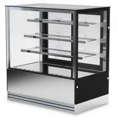 KONDITOREITHEKE - Mod LUX 3 RUZ - Ventilierte Kühlung - Gerade Frontglasscheiben - N. 3 Regale - Temperatur +2°/+10 °C - Einphasige Stromversorgung - CE-Norm