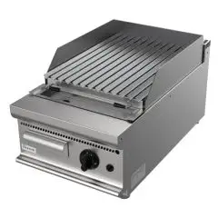 GAS-LAVASTEINGRILL, TISCHGERÄT - Mod. G7DU1DD - Leistung: 8 kW - Produktmaße in cm (BxTxH): 40 x 70 x 27 - EG-Norm