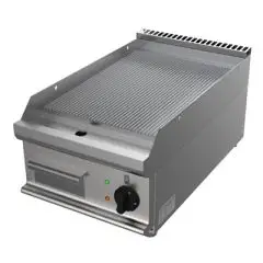 ELEKTRO-GRILLPLATTE, TISCHGERÄT - Mod. G7NUP1DDT - GERILLTE GRILLPLATTE - Leistung: 5,4 kW- Produktmaße in cm (BxTxH): 40 x 70 x 25 - EG-Norm