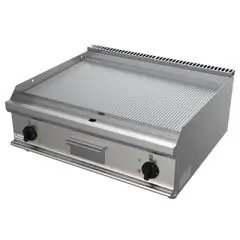 ELEKTRO-GRILLPLATTE, TISCHGERÄT - Mod. G7NUP2DDT - 2 Kochflächen - GERILLTE GRILLPLATTE - Leistung: 10,8 kW - Produktmaße in cm (BxTxH): 80 x 70 x 25 - EG-Norm
