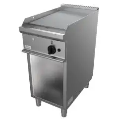 GAS-GRILLPLATTE- Mod. G7NUQ1DCT - GERILLTE GRILLPLATTE - offener Unterbau - Leistung: 6 kW - Produktmaße in cm (BxTxH): 40 x 70 x 85 - EG-Norm