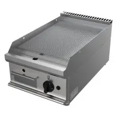 GAS-GRILLPLATTE, TISCHGERÄT - Mod. G7NUQ1DDT - GERILLTE GRILLPLATTE - Leistung: 6 kW - Produktmaße in cm (BxTxH): 40 x 70 x 27 - EG-Norm