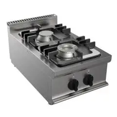 GAS-KOCHFELD - Mod. G7GWRG2DD2M - 2 Flammen- Leistung: 9 kW - Produktmaße in cm (BxTxH): 35 x 70 x 27 - EG-Norm