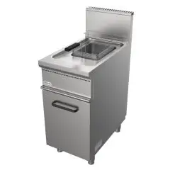 GAS-FRITTEUSE - LINIE EASY - Mod. G7JUM1V13 - 1 Frittierbecken: 13 Liter Öl - Leistung: 11,2 kW - Produktmaße in cm (BxTxH): 40 x 70 x 85 - EG-Norm