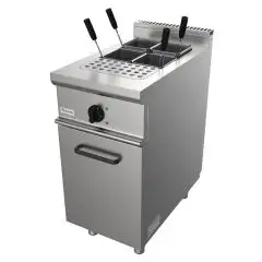 ELEKTRO-NUDELKOCHER - Mod. G7MUO1V40 - 1 Becken (28 Liter) - 1 neutraler Unterbau mit Tür - Leistung: 7 kW - Produktmaße in cm (BxTxH): 40 x 70 x 85 - EG-Norm
