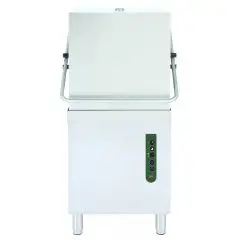 Geschirrspülmaschine - Edelstahl AISI 304 - Mod EKO1000 - max Einschubhöhe cm 42 - Korbmaße (B x T): 50 x 50 cm - Zyklus 60-180-240" - Klarspüler- und Reinigungsmittelspender - Produktmaße in cm (B x T x H): 74,7 x 79,6 x 132,9/180