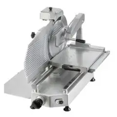 VERTIKALE AUFSCIHTEMASCHINE - Mod. 35AIPVS - Geeignet für Wurstwaren - Einphasen 230V/1/50Hz Stromversorgung - Klinge Ø 350 - Schneidkapazität mm 300x250 - Integrierter Schärfer - CE-Norm