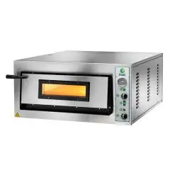 ELEKTRO - PIZZAÖFEN - Mod. FME 4 - MANUELLE Schalttafel - EINPHASIG / DREIPHASIG - 1 Backkammer - Innenmaße (BxTxH) in cm 61 x 61 x 14 - Leistung 4,2 kW - CE-Kennzeichnung