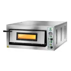 ELEKTRO - PIZZAÖFEN - Mod. FME 9 - MANUELLE Schalttafel - EINPHASIG / DREIPHASIG - 1 Backkammer - Innenmaße (BxTxH) in cm 91 x 91 x 14 - Leistung 9,6 kW - CE-Kennzeichnung