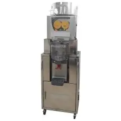 AUTOMATISCHE ZITRUSPRESSEN MIT KÜHLUNGSSYSTEM - EDELSTAHL - Mod. FREEZER - MIT KÜHLBEHÄLTER +1/+8°C - LEISTUNG: 20/25 Zitrusfrüchte/ Min. - MAXIMALER FRUCHTDURCHMESSER BIS ZU Ø 80 mm - CE-NORM