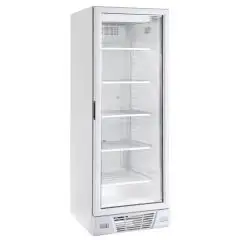 KÜHLSCHRANKSCHRANK AUS LACKIERTEM BLECH - STATISCH MIT RÜHRGERÄT - Mod HT372ZST W - KAPAZITÄT 382 L - N. 1 GLASTÜR - TEMPERATUR -18°/-24°C - PRODUKTMAßE (BxTxH) cm 64 x 67 x 187,5 - CE-NORM