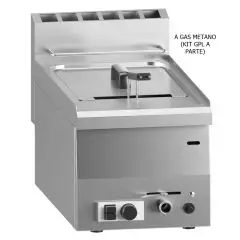 GAS TISCHFRITTEUSE - LINIE M - MOD. 60/30 FRG - 1 Becken: 8 Liter Öl - Leistung: 6,8 kW - Produktmaße in cm (B x T x H): 30 x 60 x 30 - EG-Norm