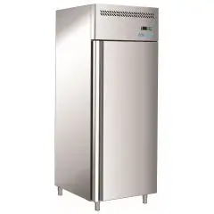 Tiefkühlschrank aus Edelstahl AISI 201 - Mod G-GN650BT FC - Gastronorm 2/1 (65 x 53 cm) - Umluftkühlung - 1 Tür - Bruttokapazität: 650 Liter - Temperatur: -18°/-22° C - Produktmaße (BxTxH) cm 74 x 83 x 201