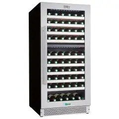 Weinkühlschrank belüftete mit temperatur von +5 bis +12 °C und von +12 bis +20 °C Forcar G-VI120D