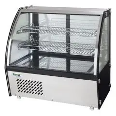 TISCHKÜHLVITRINE SNACK AUS EDELSTAHL AISI 430 - GEBOGENES GLAS - Mod. G-VPR100 - TEMPERATUR: +2/+8°C - KAPAZITÄT: 100 Liter - Einphasige Stromversorgung 230V/1/50Hz - Leistung: W 150 - Abmessungen in cm (B x T x H): 70,5 x 46,2 x 67 - Gewicht: 57 kg