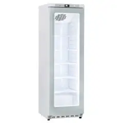 Kühlschrank - Mod GN 400 G TN - Statisch mit Rührwerk - Gastronorm 2/1 (cm 65 x 53) - 1 Glastür - Kapazität 400 L - Temperatur +2°/+10° C - Maße cm B 60 x T 62,5 x H 186