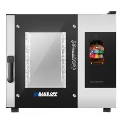 ELEKTRO KOMBI-BACKOFEN MIT HEISSLUFT UND DAMPF, TOUCH-BEDIENUNG - Cod. GOURMET 5TE MASTER PRO - GEEIGNET FÜR GASTRONOMIEBETRIEBE - Kapazität: 5 x GN 1/1 Bleche (32,5x53 cm) - Leistung: 5,5 kW - Anschlusswert: 230/400 V 50/60 Hz - max.Temperatur: 270°C  - 