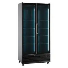 GETRÄNKEKÜHLSCHRANK - FÜR GETRÄNKE - BELÜFTET - Mod I LOOC 80 JUMBO N - KAPAZITÄT von 690 Litern - 2 GLASTÜREN - TEMPERATUR 0/+10°C - PRODUKTMAßE (BxTxH) cm 94 x 61,5 x 202,3 - CE-NORM