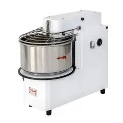 SPIRAL-TEIGKNETMASCHINE - aufklappbares Rührwerk und abnehmbarer Kessel - Mod. MVTE 20 - Anschlusswert: 400V - Kesselvolumen: 22 L - Teigkapazität: 18 kg - Leistung: 0,75 kW - CE-Kennzeichnung