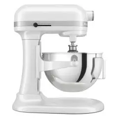 PLANETENMIXER KITCHENAID - Mod K55W Heavy Duty Weiß - Metallstruktur - 1 Rührschüssel aus Edelstahl: 5,2 Liter - Leistung: 375 W  - einphasiger Anschluss: 220-240 V - Produktmaße (B x T x H): 28,7 x 37,1 x 41,9