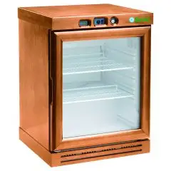 WEINKÜHLSCHRANK - Mod. KL2793 - Fassungsvermögen von 130 Litern - Statische Kühlung - Temperatur +2/+8 °C - Leistung von 100 W - Einphasige Stromversorgung 230V/1/50Hz - Produktmaße (BxTxH) cm 64 x 61 x 87 - CE-Norm