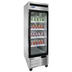 K&Uuml;HLSCHRANK AUS ROSTFREIEM STAHL &ndash; Mod. MCF8705-GR &ndash; BEL&Uuml;FTET &ndash; KAPAZIT&Auml;T LT 610 &ndash; N. 1 GLAST&Uuml;R &ndash; TEMPERATUR 0&deg;/+8&deg;C &ndash; SCHWACH. cm L 68,5 x P 80,5 x h 211,2 &ndash; CE-Standard