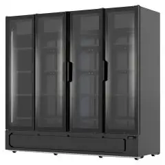 Kühlvitrine mit kapazität Lt 1850 und temperaturen von -1 bis +4 °C Klimaitalia TORINO 1910 BLACK