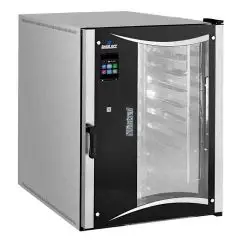ELEKTRO KOMBI-BACKOFEN MIT HEISSLUFT UND DAMPF, TOUCH-BEDIENUNG - Cod. MISTRAL 10T M14 VISION - GEEIGNET FÜR BÄCKEREIEN UND KONDITOREIEN - UMLUFT - Ofenkapazität:  10 Bleche in den Formaten 40 x 80 cm oder 46 x 76 cm - Leistung: 21 kW - dreiphasiger Ansch
