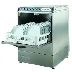 Geschirrspülmaschine - professionelle Ausführung - Edelstahl AISI 304 18/10 - Mod. ELITE 503ABS - mit Laugenpumpe - ABS System hält Druck, Wassermenge und Temperatur konstant - Dreiphasenanschluss - max. Einschubhöhe: 32 cm - Korbmaße (B x T): 50 x 50 cm 