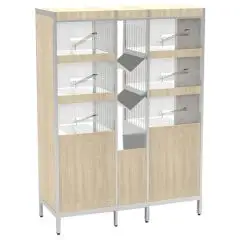 SB-BACKWARENREGAL - Mod. PANINO GLOF - BENUTZUNG MIT SCHAUFEL - 6 FÄCHER - PRODUKTMASSE in cm (BxTxH): 125 x 50 x 170