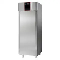 KÜHLSCHRANK AUS EDELSTAHL AISI 304 - UMLUFTKÜHLUNG - Mod CH07RMMTN - GASTRONORM 2/1 - NUTZVOLUMEN 700 L - 1 TÜR - LÜFTUNG KÜHLUNG - TEMPERATUR 0 ° / + 10 ° C - Abmessungen B 71 x T 80 x H 210 cm