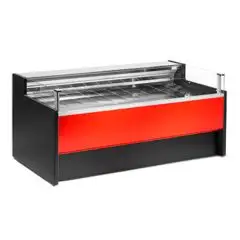 K&uuml;hltischplatte &ndash; Mod PORTHOS &ndash; Ohne K&uuml;hlraum &ndash; Bel&uuml;ftet &ndash; Temperatur &deg;C +0/+4 &ndash; Displayoberfl&auml;chentiefe: 86 cm