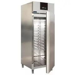 Kühlschrank - Edelstahl AISI 304 - für Konditoreien - Umluftkühlung - Mod PXF990TN - Nutzvolumen: 852 Liter - 1 Tür - Temperaturberereich: +2º/+8ºC - Produktmaße (B x T x H): 74 x 104,65 x 210